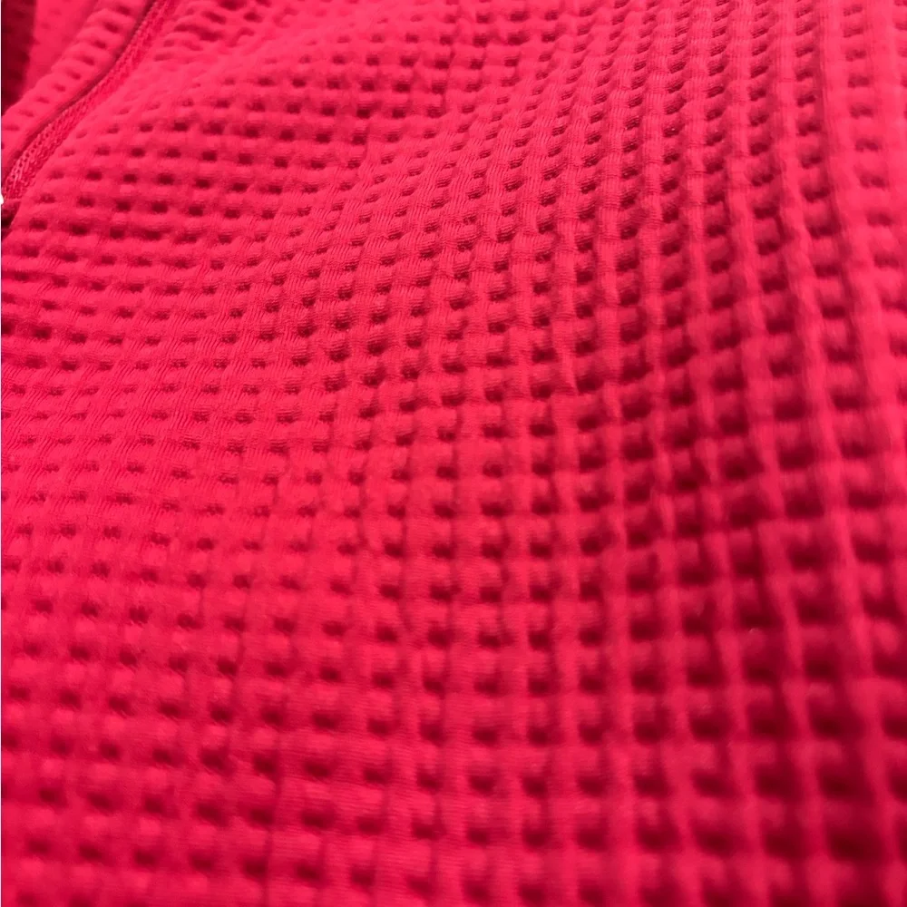 Lululemon Waffle-Knit Half-Zip Long-Sleeve Shirt Size 6 Like New Cozy Pullover - Picture 7 of 12